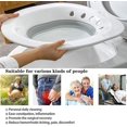 thumbnail image 3 of Baño De Asiento Plegable Para Inodoro, Lavabo De Asiento De Asiento Para Mujeres Embarazadas, Hemorroides, Ancianos, Se Adapta A Inodoros Universales Y Silla Con Inodoro Gris Ruikalucky kaili Sencillez, 3 of 5