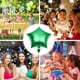thumbnail image 3 of EeaseMX 20 globos de aluminio de 45 cm con forma de estrella de cinco puntas para carnaval, ideal para fiestas del Día de San Patricio (verde), 3 of 7