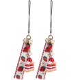 thumbnail image 2 of Cellphone Lanyard Mobile Phone Hanging Key Chain Phone Charm Holder Young Adults Random Cake Color 15.00X2.00X1.00CM Diy 2Pcs, 2 of 4