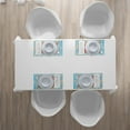 thumbnail image 4 of Ambesonne Letter R Place Mats Set of 4, Tropic Animal Alphabet, Standard Size, Dark Coral Pale Blue, 4 of 4