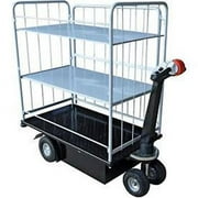 Vestil NE-CART-4 Traction Drive Cart-2 Shelfs-Side Load