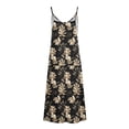 thumbnail image 4 of Generic Women's Summer Maxi Dress Casual V-Neck Sleeveless Bohemian Spaghetti Strap Floral Long Maxi Dress, 4 of 4