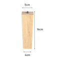 thumbnail image 5 of Set Of 4 Wooden Oak Furniture Square Legs, 5 of 5