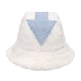thumbnail image 1 of Sombrero de copa Yinane lana ajustable para invierno Azul, 1 of 3