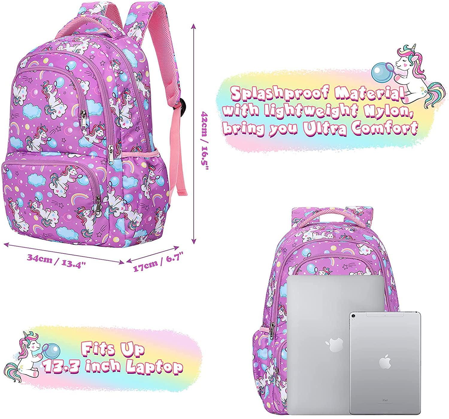 Ladies Fashion School Bag Solid Color Single Shoulder School Bag Female  Large Capacity School Bag Backpack Female black