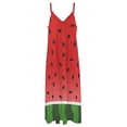 thumbnail image 6 of Watermelon Background with Seed Sleeveless Dress Loose Women's Dress Dresses Luxury Evening Dresses, 6 of 9