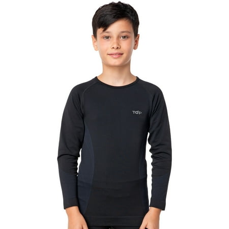 TOP Wear - Boys Base Layer T-Shirt - Lightweight Quick-Dry Stretch Fit
