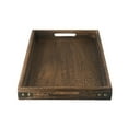 thumbnail image 4 of Bgsha Plateau de Service en Bois Massif Design Moderne pour Table à Thé et sous-Verres, 4 of 10