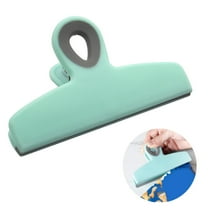 1 Pack Chip Bag Clips, Large Bag Clips for Food Storage, Snack Clips Bag Clips for Chips and Other Food Bags, Plastic Heavy Duty Sealing Clips for Home, Office and More(Green,5.32x3.27x2.36")