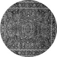 thumbnail image 1 of Ahgly Company Indoor Round Medallion Gray Traditional Area Rugs, 6' Round, 1 of 1