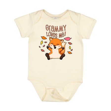 

Inktastic Grammy Loves Me!- Cute Baby Fox Gift Baby Boy or Baby Girl Bodysuit