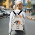 thumbnail image 7 of FORMRS Mini Backpack Purse for Women Quilted Travel Daypack Casual Shoulder Bag, White Astronaut, 7 of 7