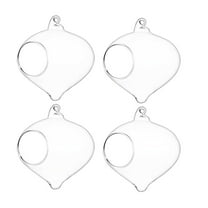 Jiandong glass terrarium VOSAREA 4pcs Hanging Glass Terrarium for Plants and Succulents(3.94X3.54X3.54Inch)