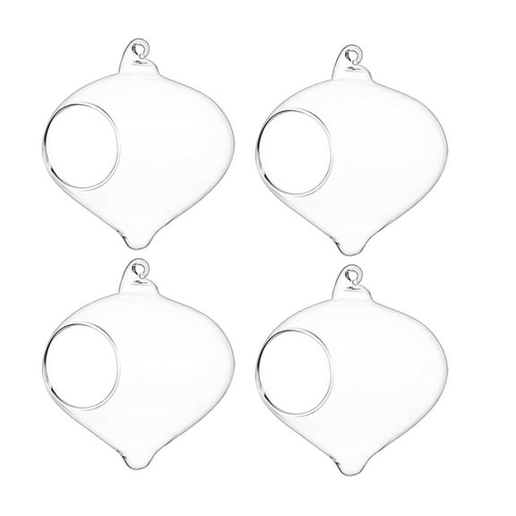 Jiandong glass terrarium VOSAREA 4pcs Hanging Glass Terrarium for Plants and Succulents(3.94X3.54X3.54Inch)