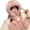 Light Pink2, variant on AJGRHE Winter Warm Hat And Scarf Thickened Earflap Cap For Cold Weather Dark Gray2 One Size