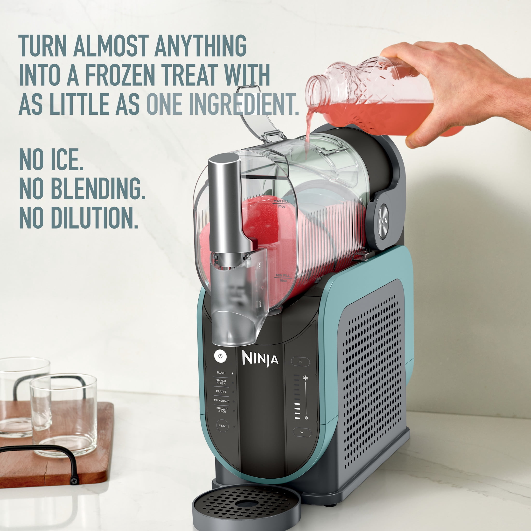 Ninja SLUSHi 96-Oz Frozen Drink Machine with RapidChill Technology, 5 Presets, Dishwasher Safe, Slushy Maker, FS310GN Green