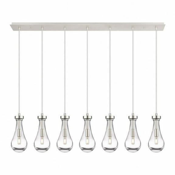 Innovations Lighting - Owego - 7 Light Cord Hung Linear Pendant In Art Deco