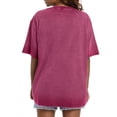 thumbnail image 4 of MOSHU Oversized T Shirts for Women Short Sleeve Vintage Print Cotton Tees Washed Shirts Casual Baggy Womens Tops, 4 of 9