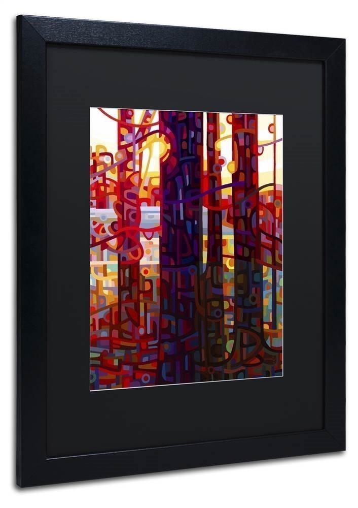 Mandy Budan 'Carnelian Morning' Black Matted Framed Art