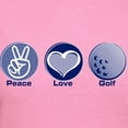 thumbnail image 3 of CafePress - Peace Love Golf Women's Classic T Shirt - Women's Traditional Fit Dark T-Shirt, 3 of 4