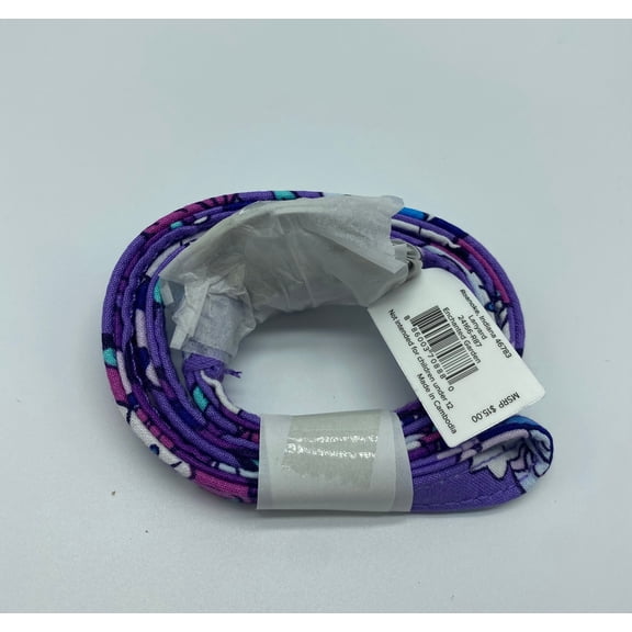 Vera Bradley Factory Style Lanyard Cotton Enchanted Garden New with Tag