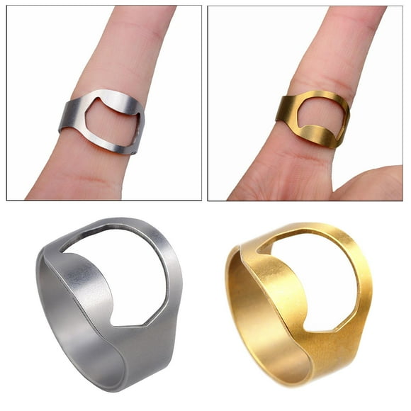 Abridor de botellas de cerveza Fernando 2xMen's Acero inoxidable Barra de cerveza Oro + Plata