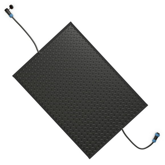 Gymax 20'' x 30'' Heated Snow Melting Mat w/ 3 in/h Speed Non-Slip Rubber for Walkway