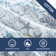 thumbnail image 4 of Tommy Bahama Home Beach Bliss Collection Quilt Set-100% Cotton, Reversible, Lightweight & Breathable Bedding with Matching Shams, Pre-Washed for Added Softness, Full/Queen, Pelican Grey, 4 of 7