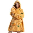 thumbnail image 4 of Msrlassn Hoodie Blanket for Women Adults Wearable Hooded Sweatshirt Pullover, Wearable Blanket Hoodie Super Soft Warm Cosy Sweatshirt with Big Pocket, 4 of 5