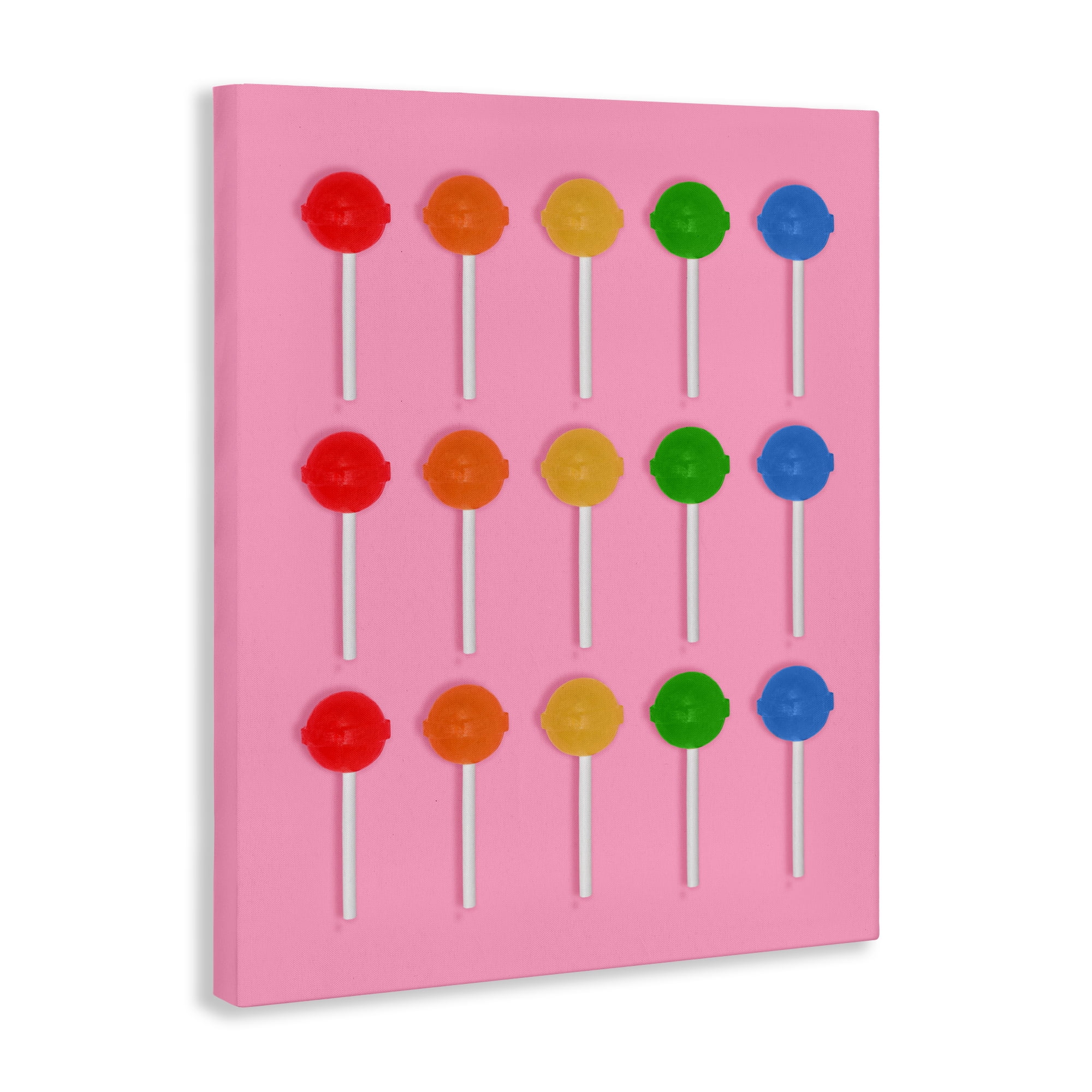 Stupell Industries Colorful Lollipop Grid Canvas Wall Art, design by LISH Creative