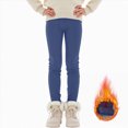 thumbnail image 2 of Gibobby Kids Baby Girls Leggings Footless Soft Skinny Thin Leggings Toddler Girls Solid Stretch Trousers(3-4 Years,Dark Blue), 2 of 7