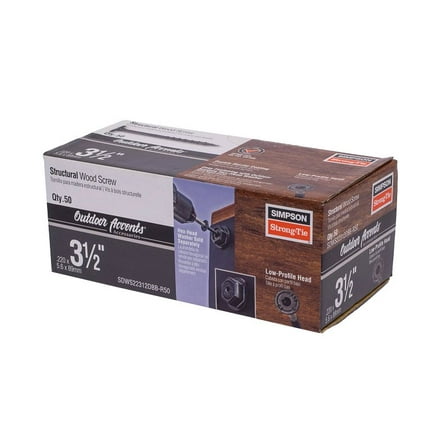 Simpson Strong Tie SDWS22312DBB-R50 3-1/2-Inch  Structural Wood Screw (50-Pack)