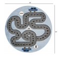 thumbnail image 2 of 5â€™ Round Blue Imaginative Racetrack Area Rug, 2 of 7