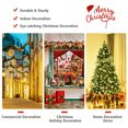thumbnail image 2 of Gymax Pre-Lit PVC 7' Artificial Christmas Tree Hinged LED Lights Metal Stand, 2 of 9