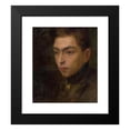 thumbnail image 2 of Ľudovít Pitthordt 15x17 Black Modern Framed Museum Art Print Titled - Head Study of a Young Man (1890), 2 of 5