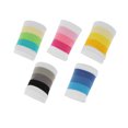thumbnail image 4 of Unique Bargains 1 Pair of Sweat Absorbent Quick Drying Sports Wristbands White Blue S, 4 of 6