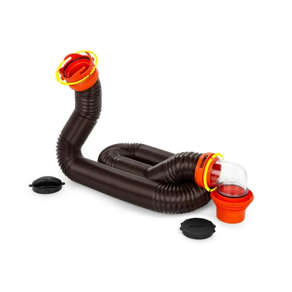 Camco 39760 Rhinoflex RV Sewer Hose Kit, Secure compression