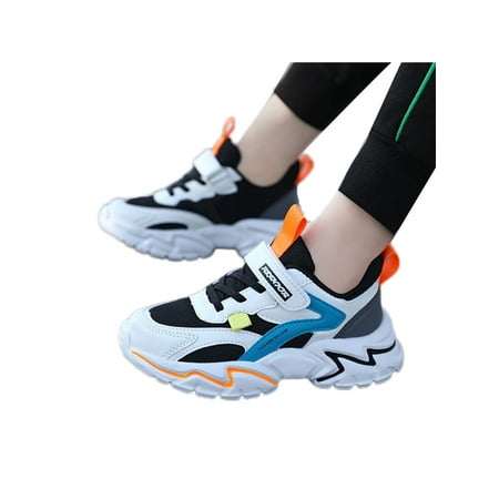 

Tenmix Boys Gym Magic Tape Sneakers Mesh Athletic School Comfort Flat Trainers