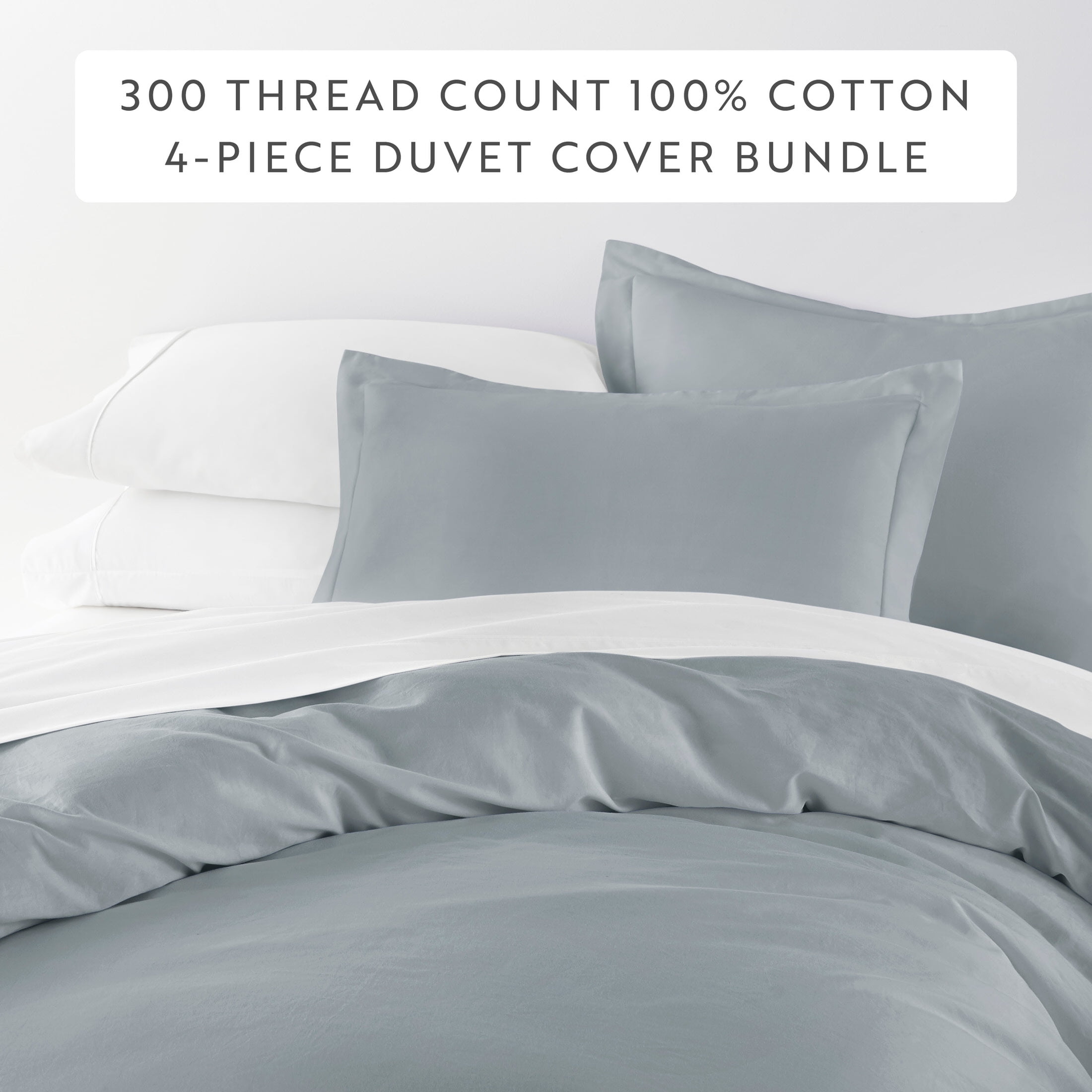 Premium 300 TC Brushed Cotton Comforter & Duvet Cover Set
