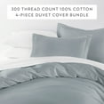 thumbnail image 2 of Premium 300 TC Brushed Cotton Comforter & Duvet Cover Set, 2 of 10