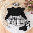 thumbnail image 2 of Gibobby Toddler Girl Outfits Fall Cartoon Print Childrens Clothes Girls 0-12 Months 2t 3t 4t Oversize Streetwear Clothing Set for Girls(0-3 Months,Black), 2 of 9