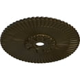 thumbnail image 3 of 36 1/4"OD x 1 7/8"P Melonie Ceiling Medallion (Fits Canopies up to 6 1/4"), Hand-Painted Green Gold, 3 of 6
