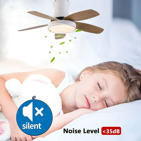 42" Modern LED Ceiling Fan Light Dimmable Chandelier 5 Blades Remote Control
