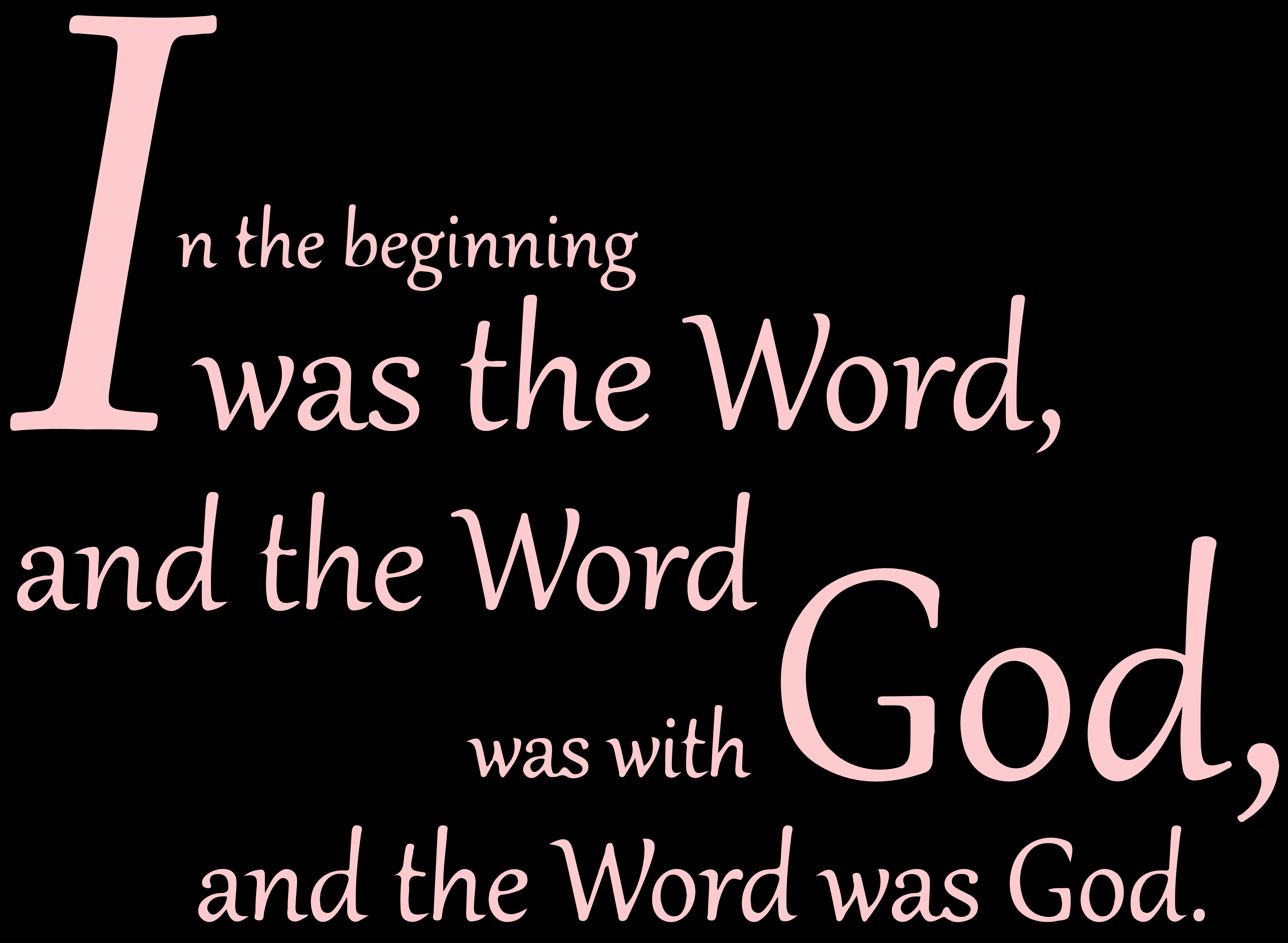 In the beginning I was the word, and the word… Vinyl Decal Sticker