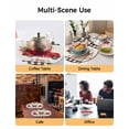 thumbnail image 2 of 15 Inch Round Placemats Set of 4, Valentine's Day Non Slip Heat Insulation PP Table Mats, Red Loves Truck Romantic Buffalo Plaid Beige Washable Place Mats for Kitchen Dining Party Table Decor, 2 of 7