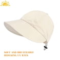 thumbnail image 2 of Sun Hats for Women, Summer Beach Sun Hat for Women Wide Brim Visor Fedora Cap UPF50+, 2 of 7