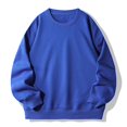 thumbnail image 1 of MITCOWBOYS Chandail à Capuchon pour Hommes Automne et Hiver Nouveaux 400g Imitation Coton Chinois Pull Col Rond Graphique Chandail à Capuchon pour Hommes 3TG (Liquidation) Bleu, 1 of 4