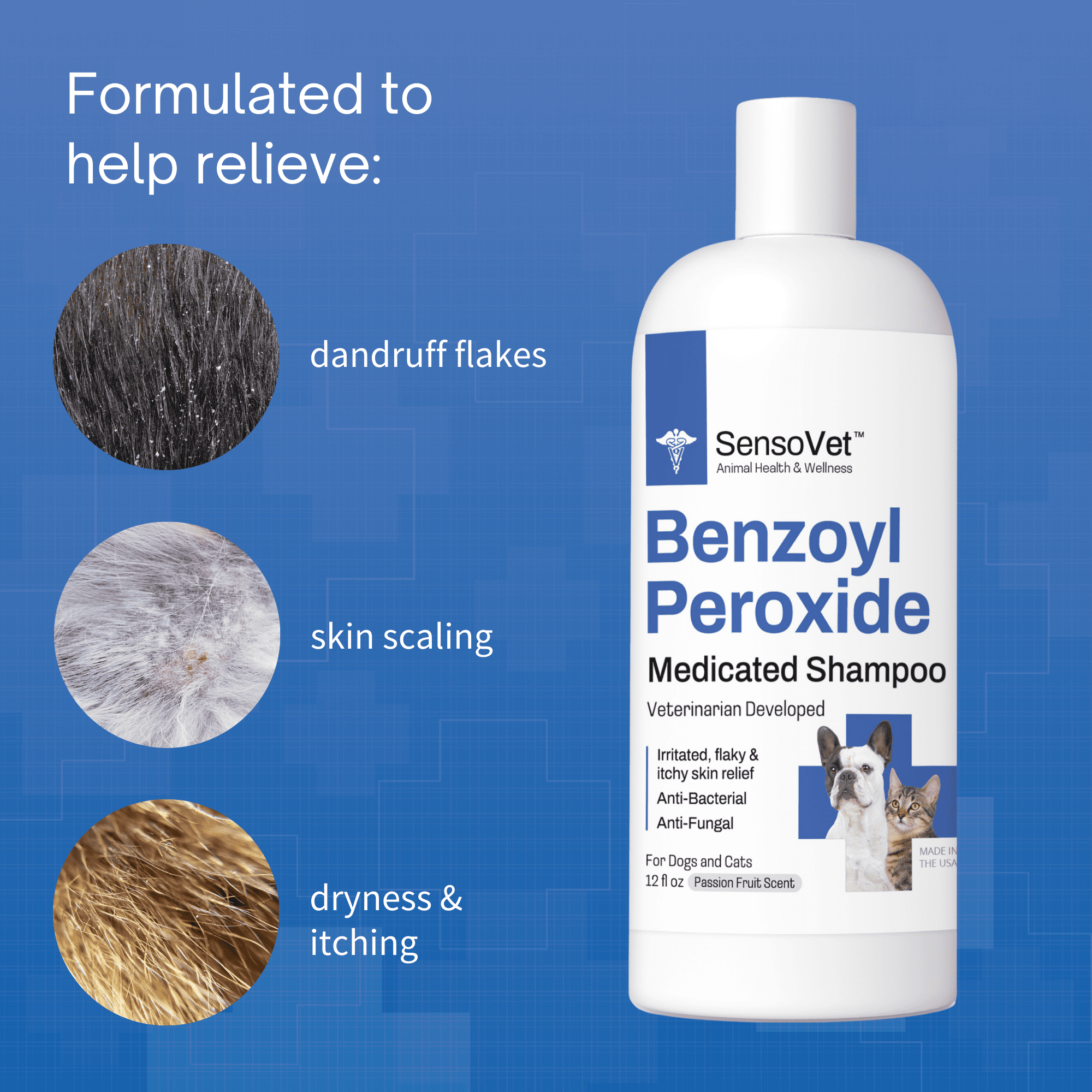 Benzoyl peroxide hotsell shampoo for mange