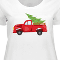 thumbnail image 4 of Inktastic Christmas Vintage Truck with Christmas Tree Women's Plus Size T-Shirt, 4 of 5
