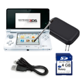 thumbnail image 1 of Nintendo 3DS Handheld Video Game Console with Carrying Case and 4GB SD Card - Ice White (Refurbished), 1 of 7